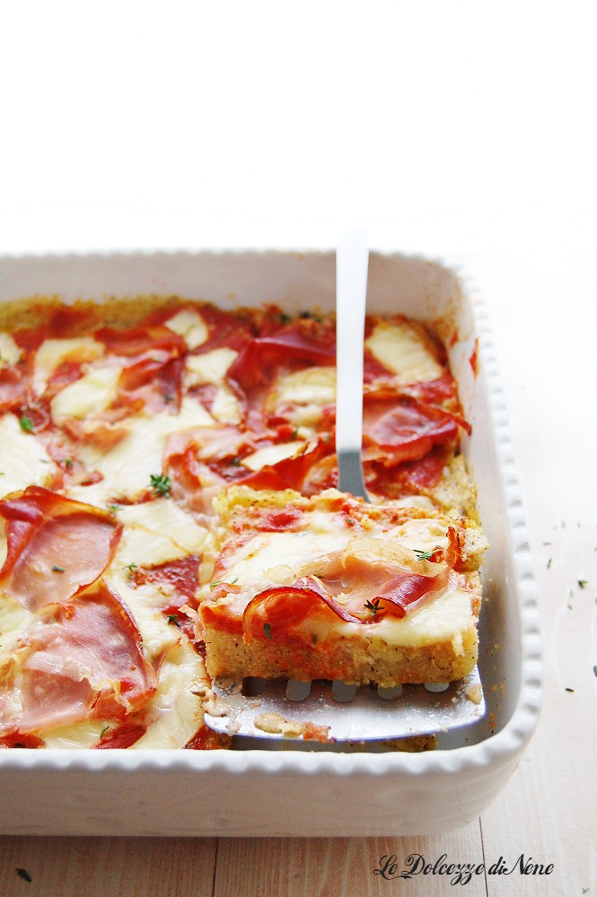 pizza falsa de polenta