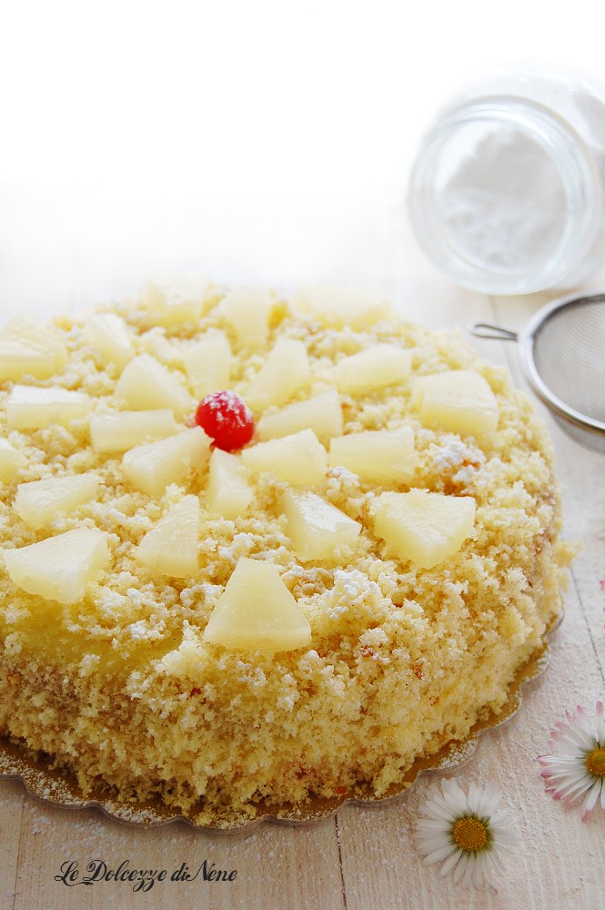 bolo mimosa com abacaxi