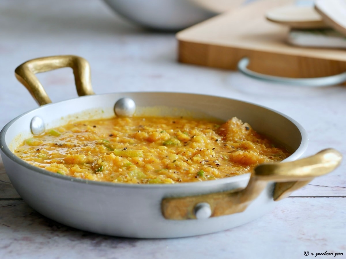 Dahl de lentilhas vermelhas sem leite de coco