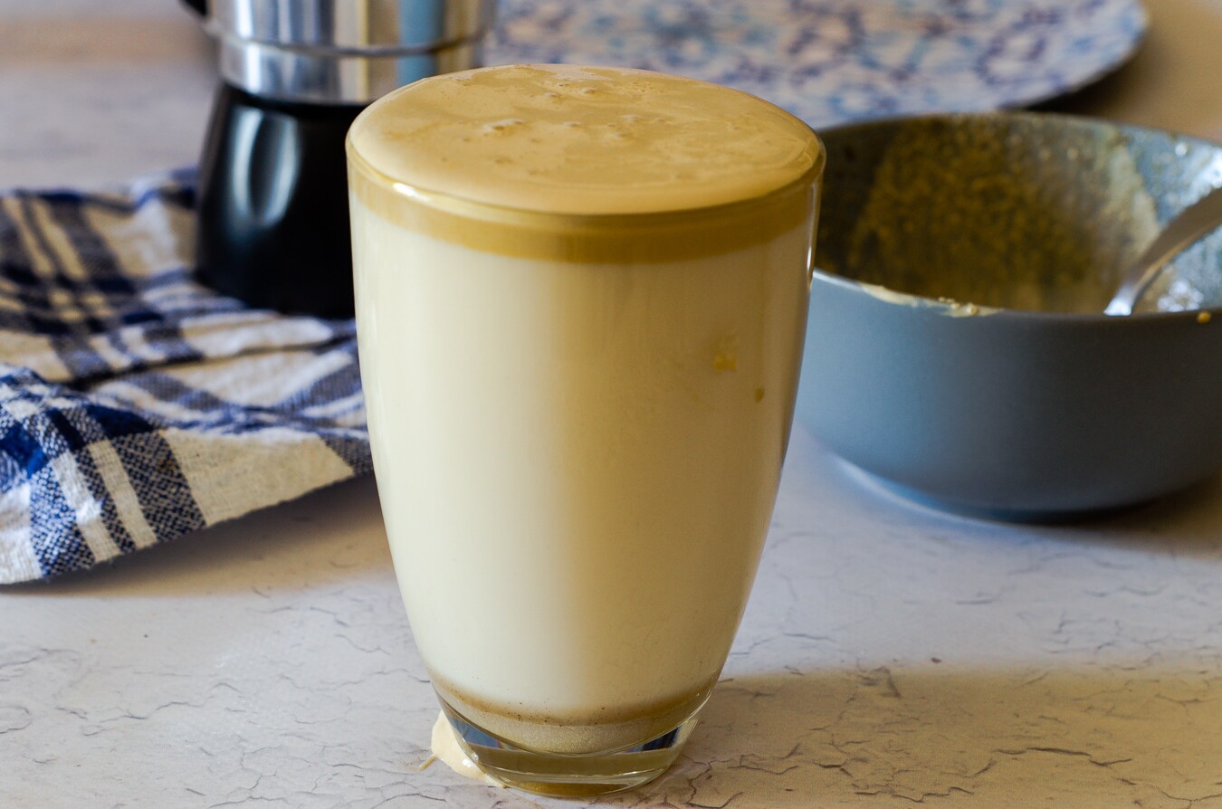 Dalgona coffee, receita sem café solúvel