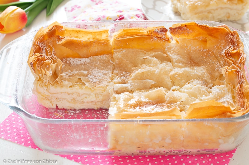 Doce de colher com creme de ricota