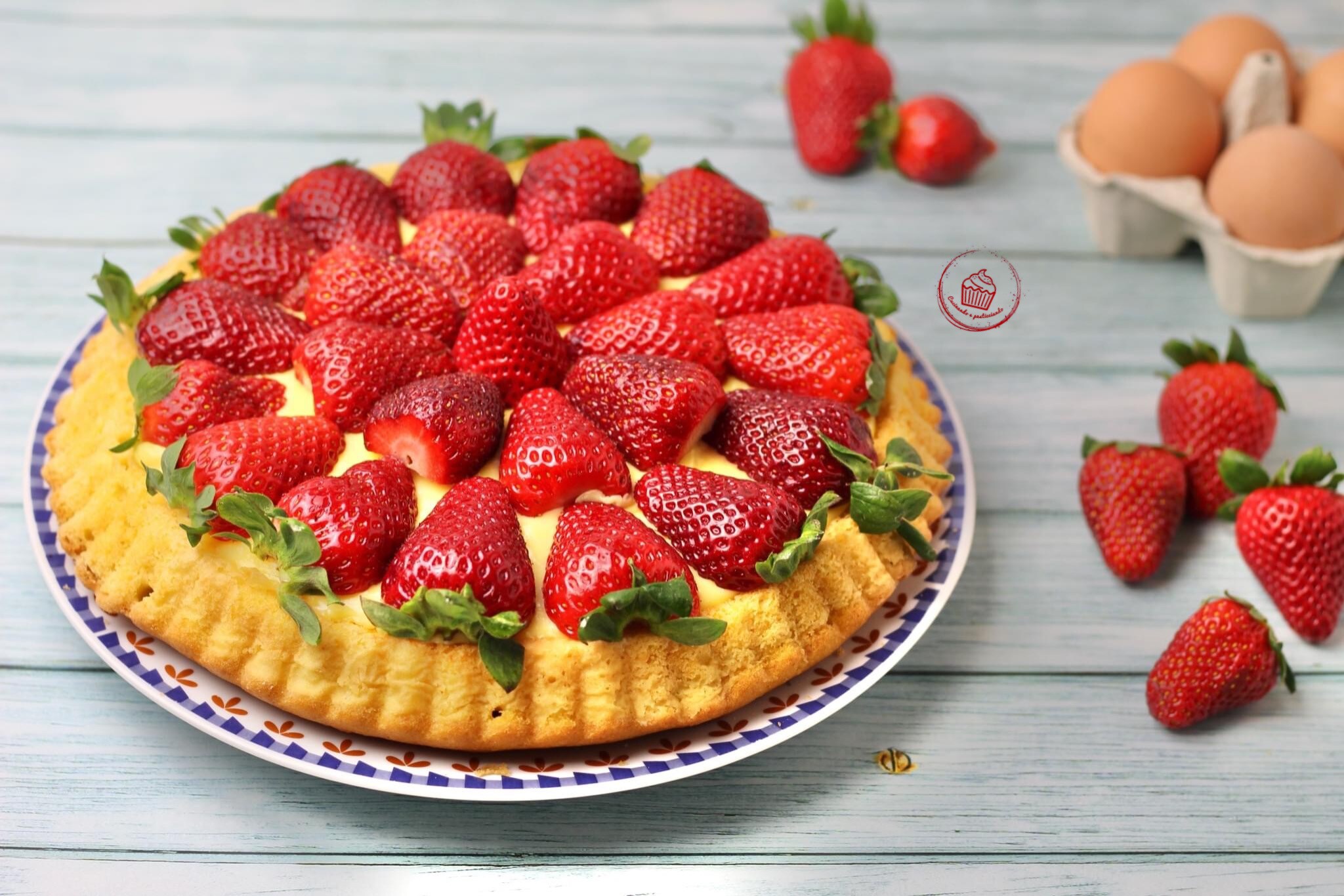 Torta macia de morango