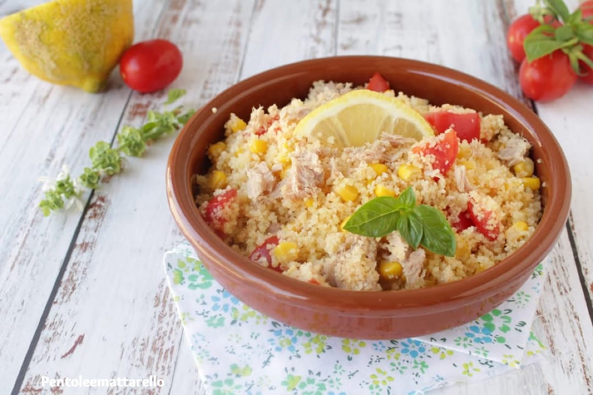 Cous cous com atum