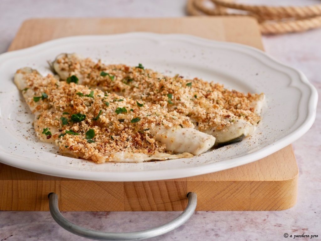 Filés de robalo gratinados no forno