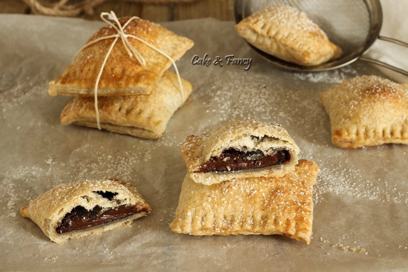 Folhados integrais de chocolate
