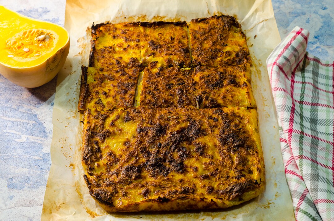 Focaccia de abóbora (sem fermentação, crocante e deliciosa)