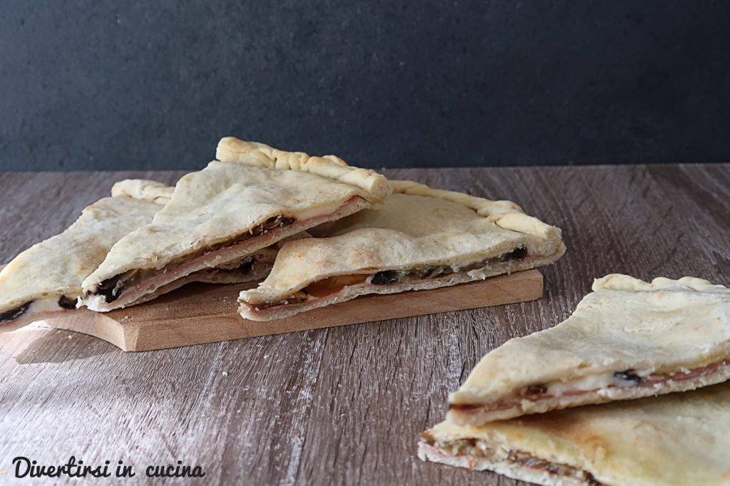Focaccia recheada sem fermentação