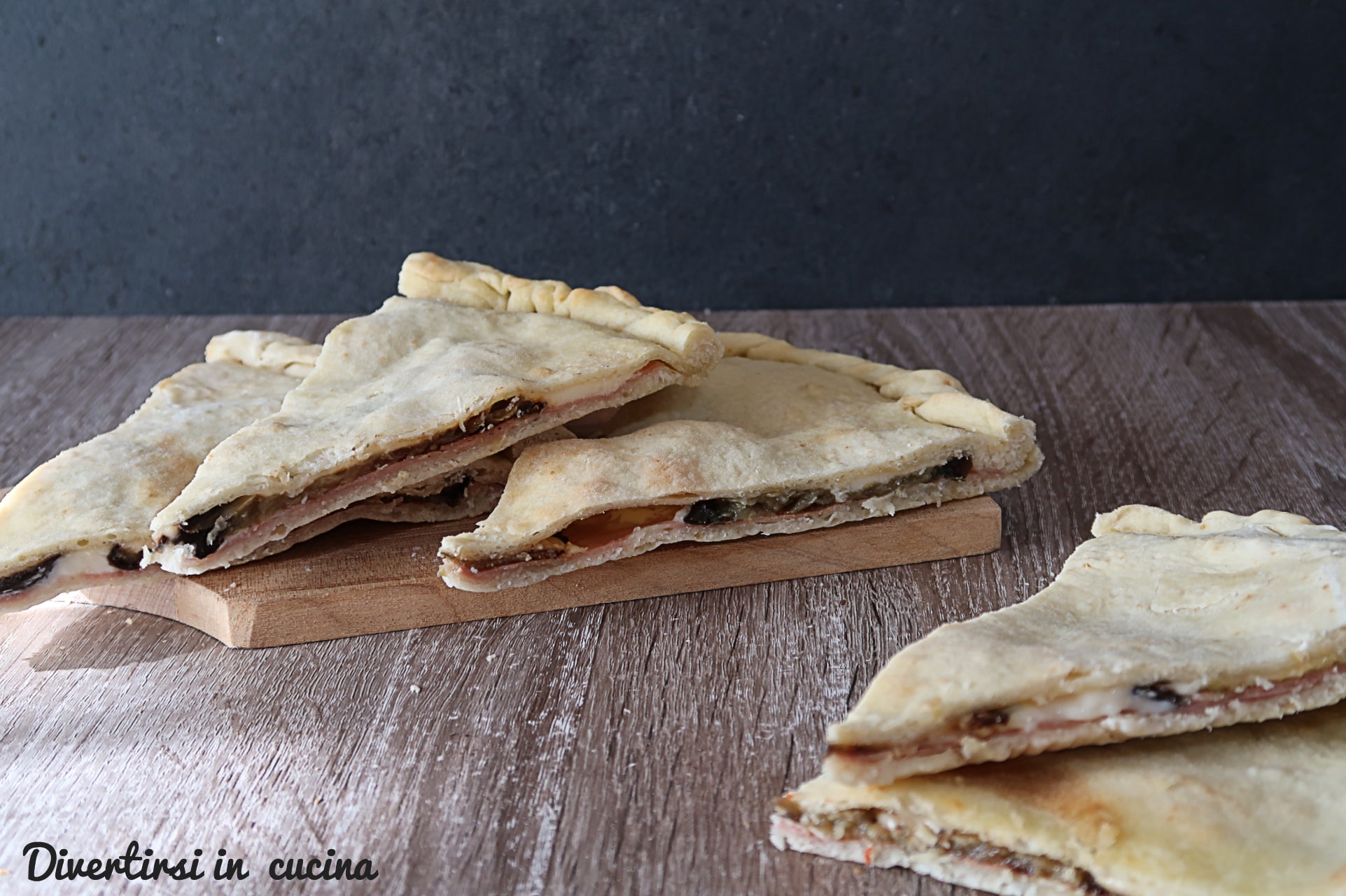 Focaccia recheada sem fermentação
