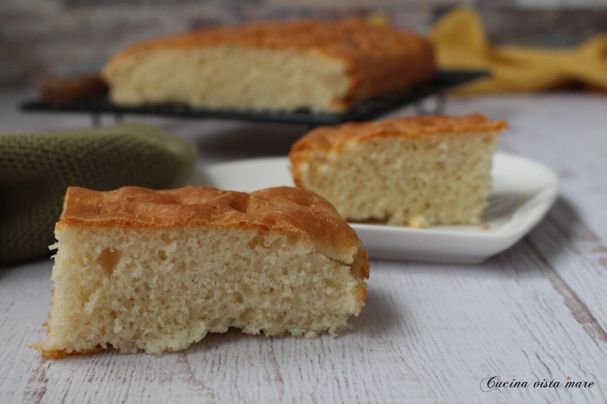 Focaccina macia com leite