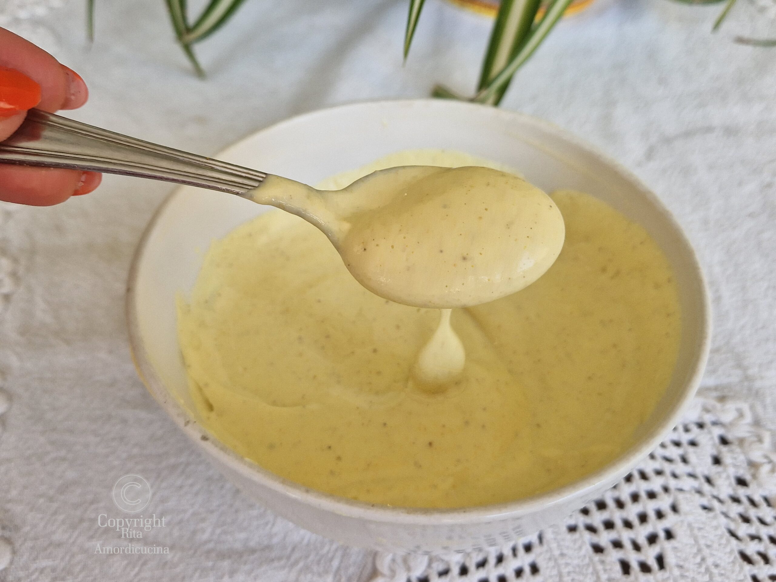 A maionese dietética com iogurte