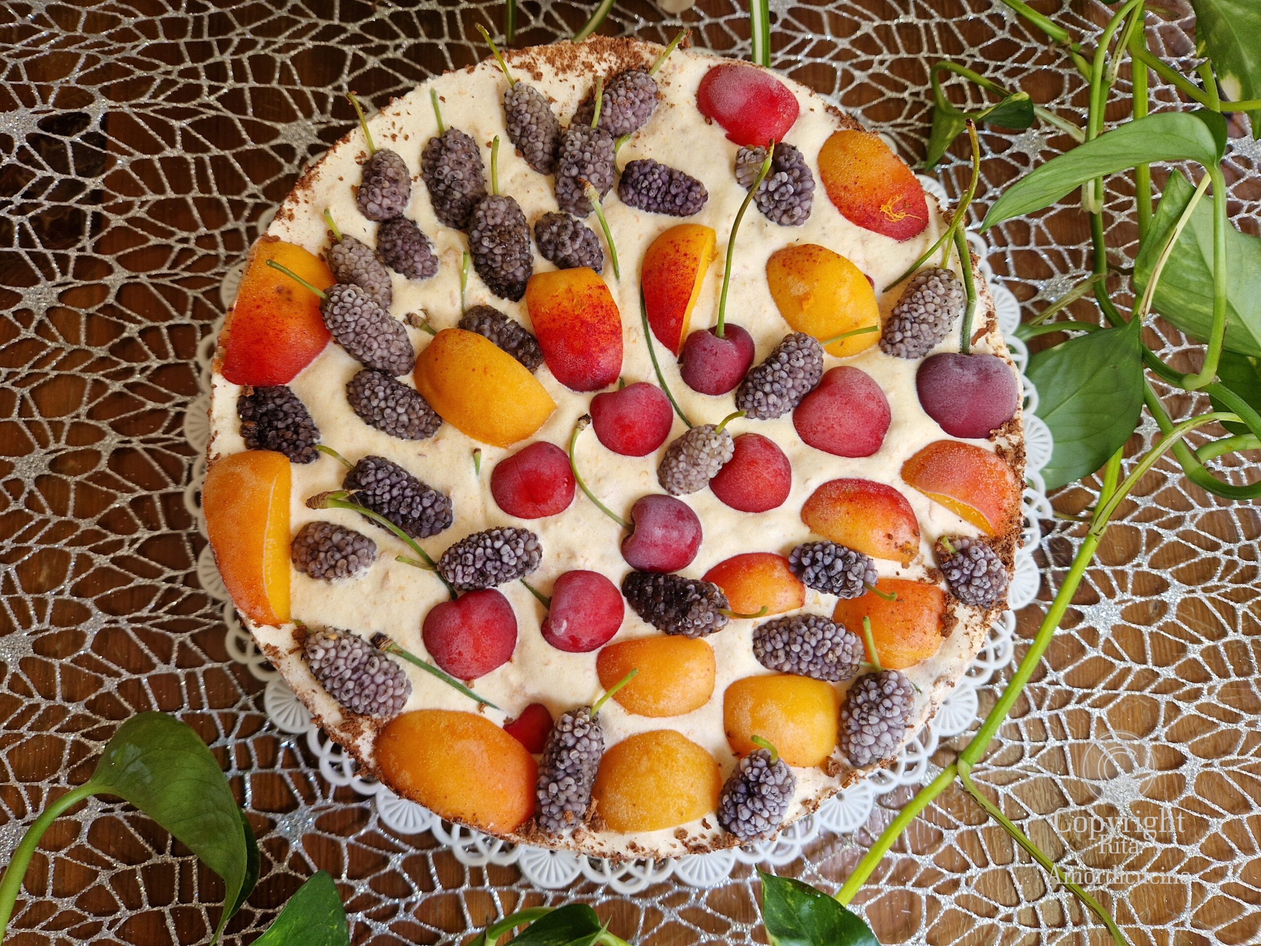Torta semifreddo de fruta