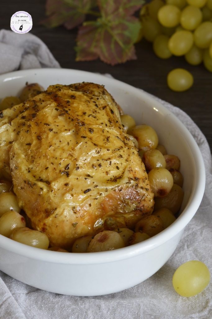 frango assado uvas