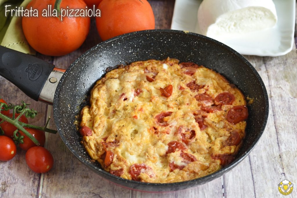 Fritada à pizzaiola com tomatinhos e mussarela receita rápida saborosa segundo com ovos diferente o chicco di mais