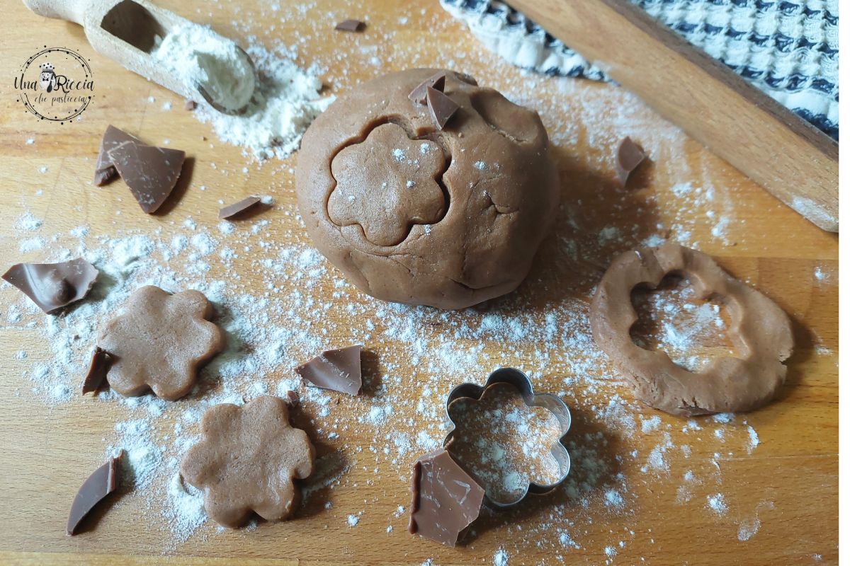 Massa frolla de chocolate (dos ovos)