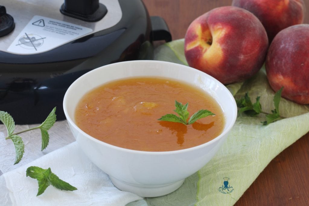 geleia de pêssego no multicooker