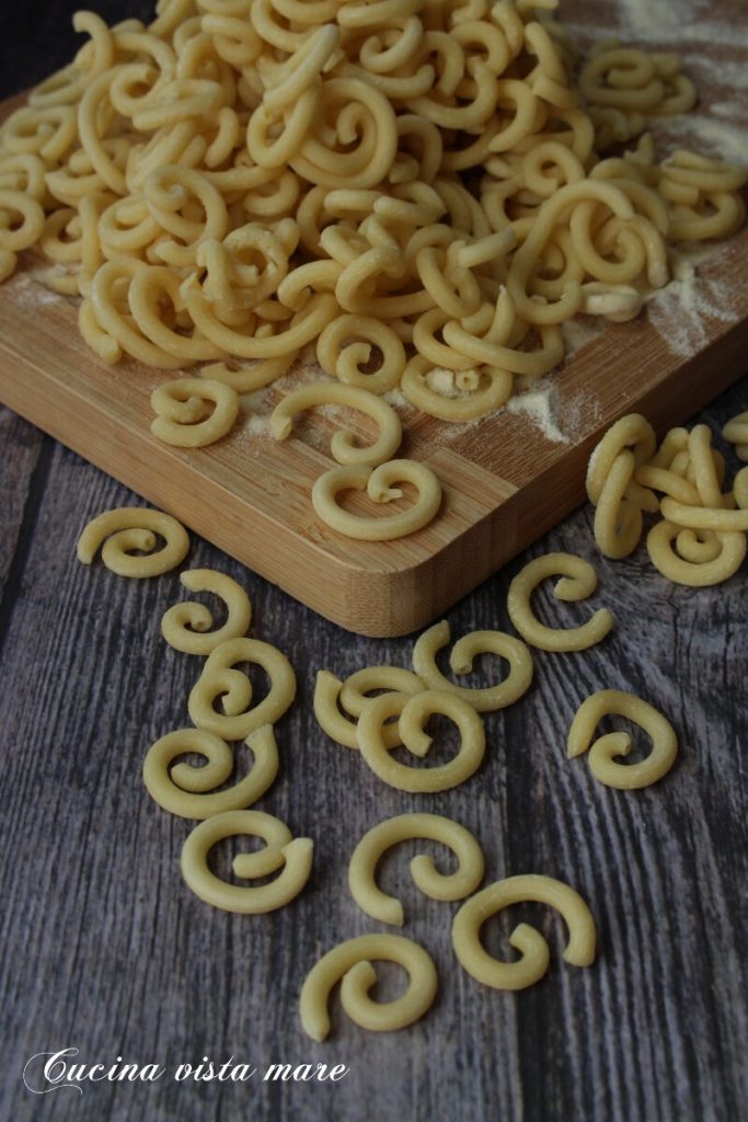 Gramigna feita em casa Cozinha vista mar
