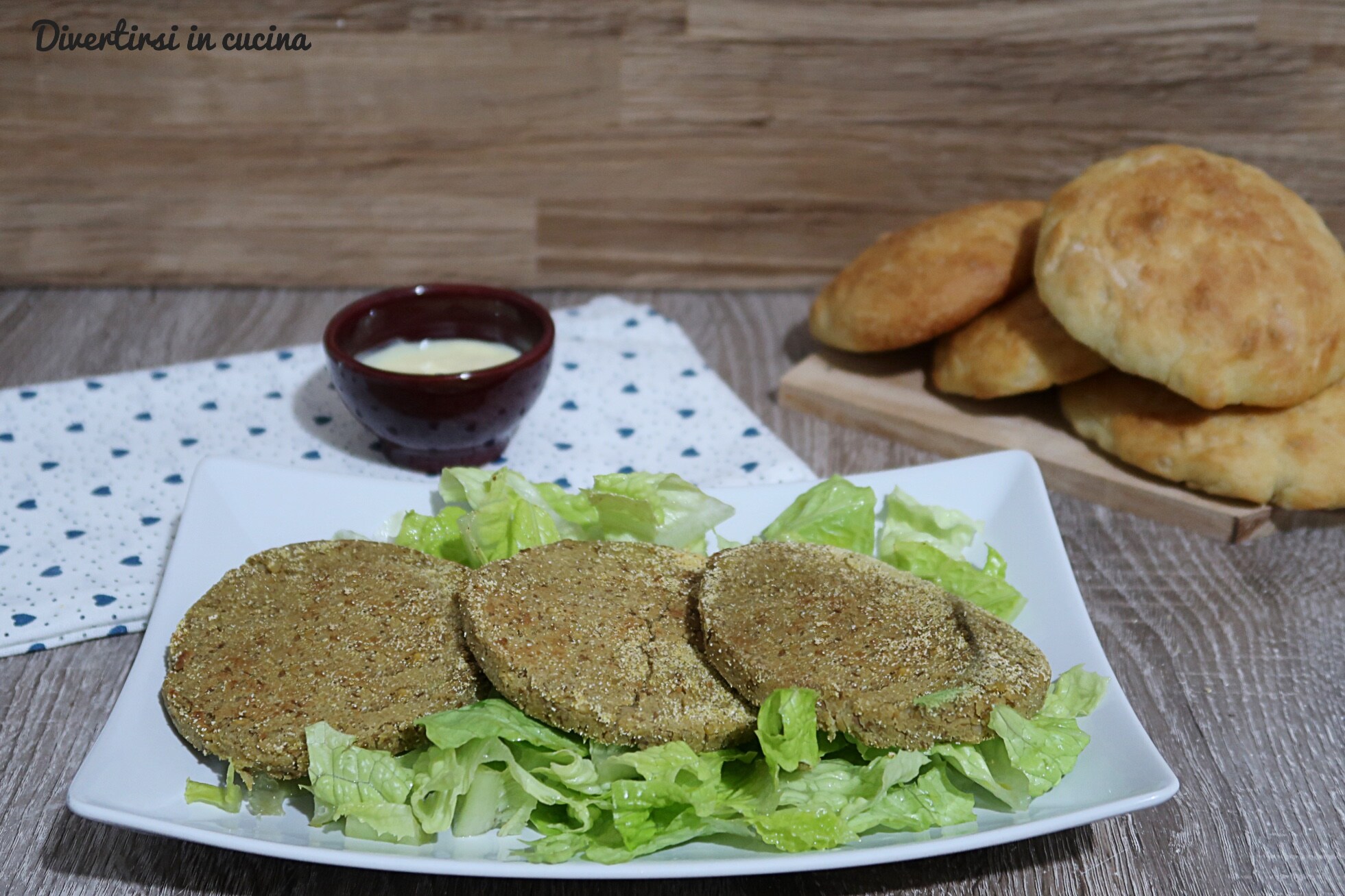 Hambúrguer de grão-de-bico e lentilhas