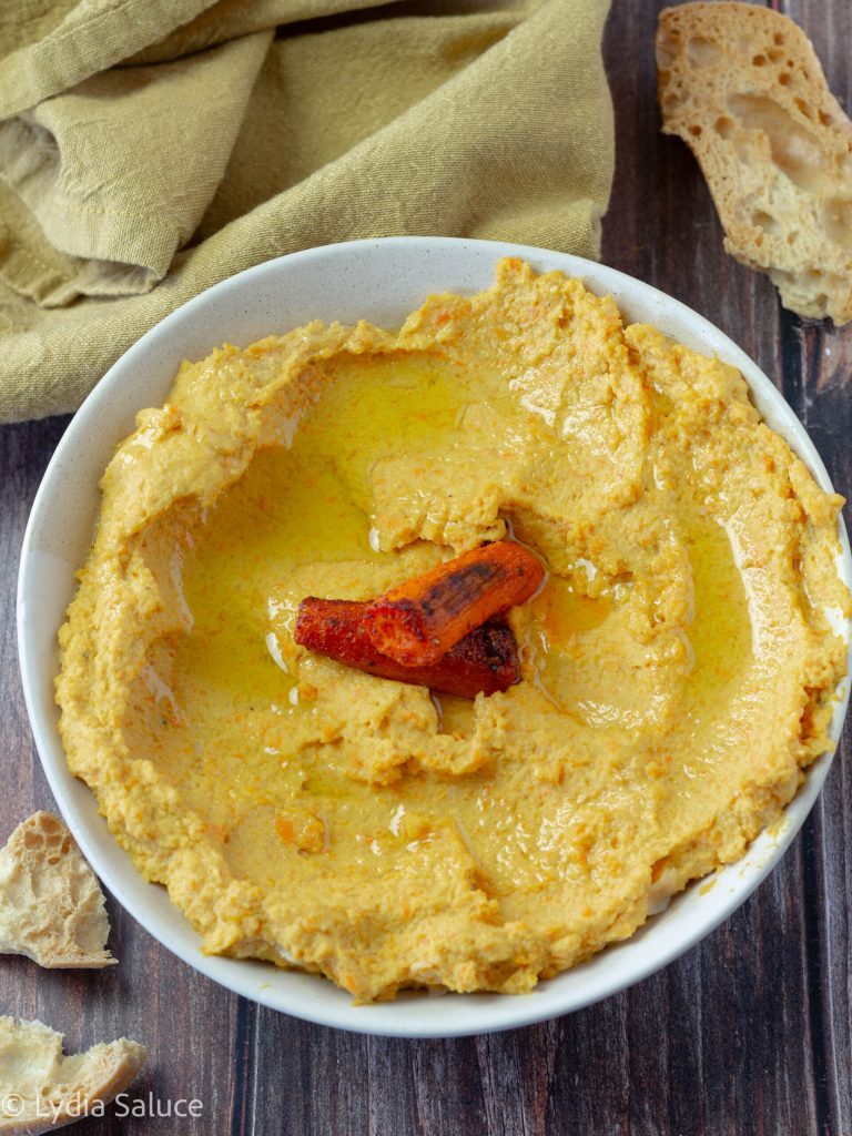 Hummus de cenoura assada