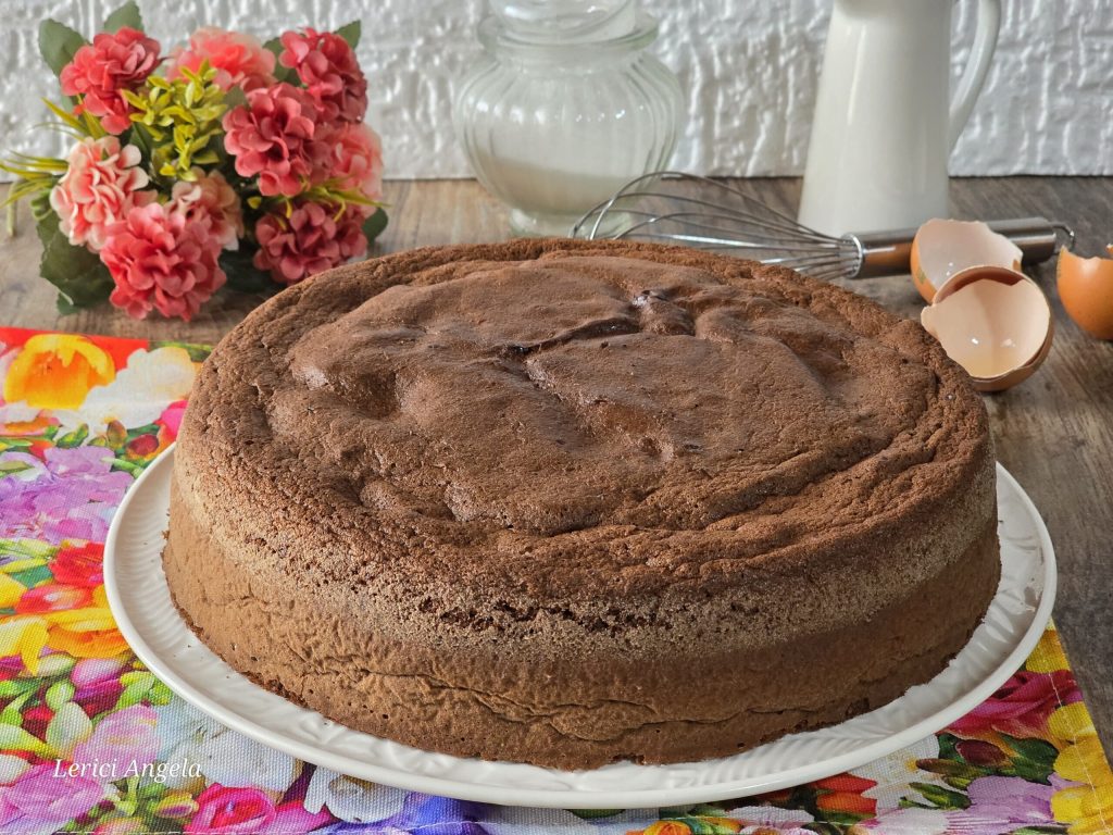 Bolo de Pão de Ló de Cacau Fofo