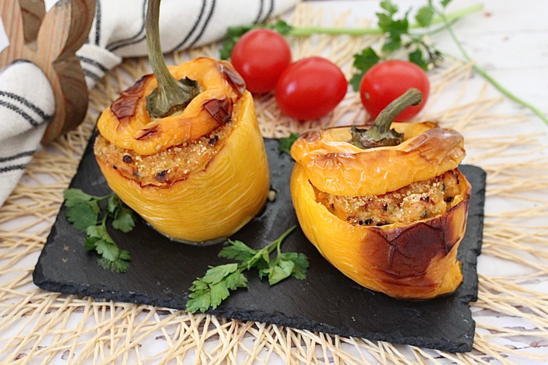 Pimentões recheados deliciosos