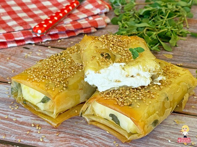 FETA ASSADA com MASSA FILO