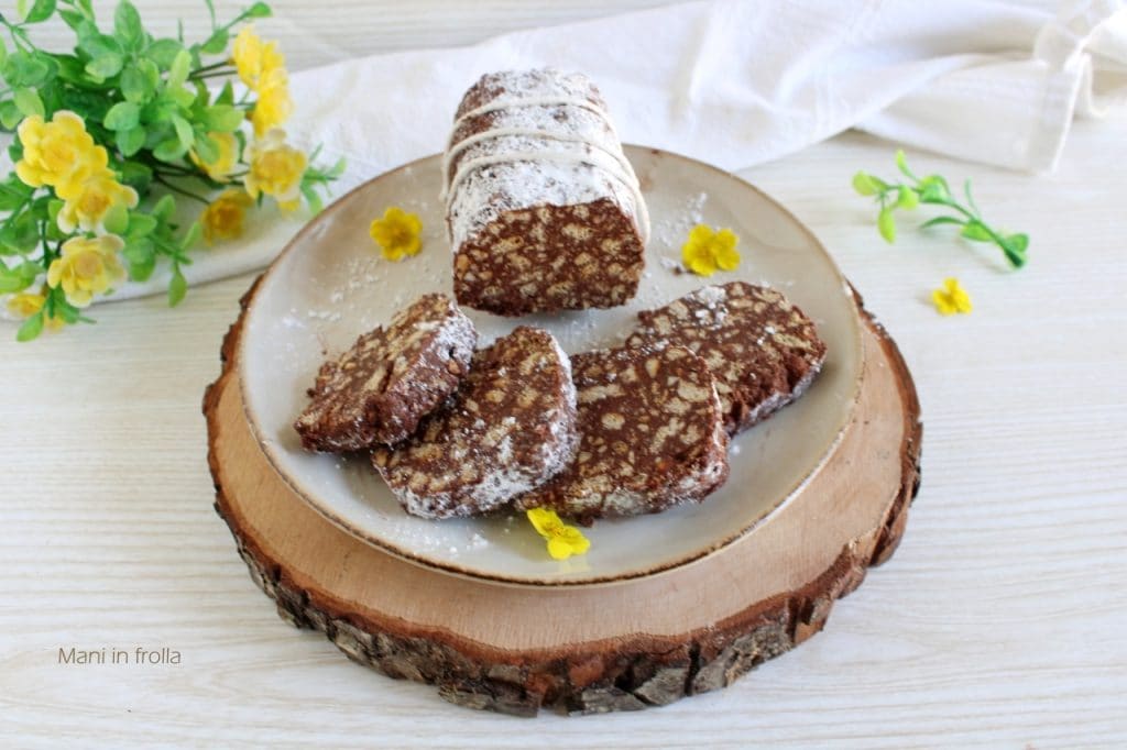 Salame de Chocolate Dark sem Ovos