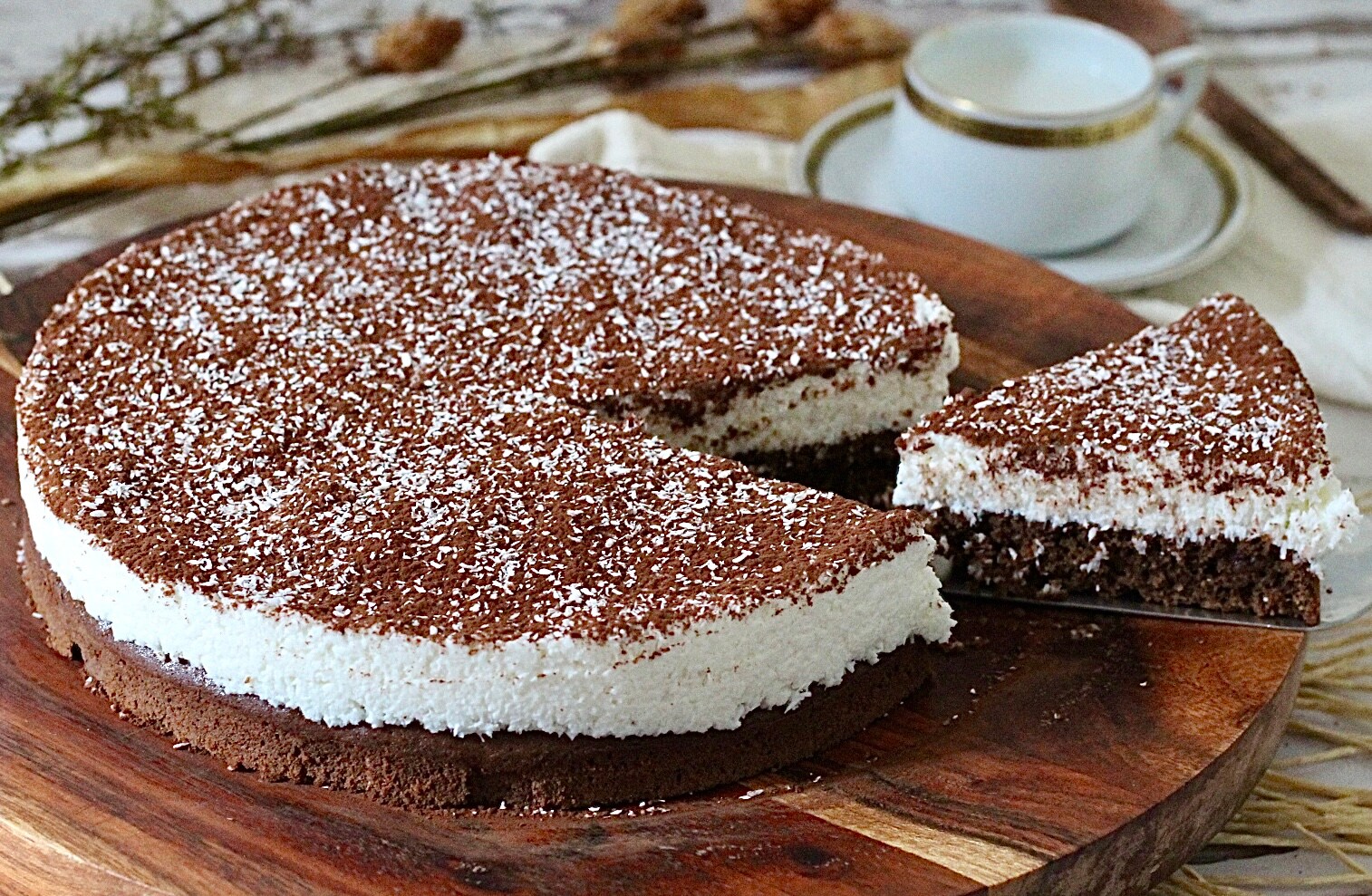 Bolo de Chocolate e Coco