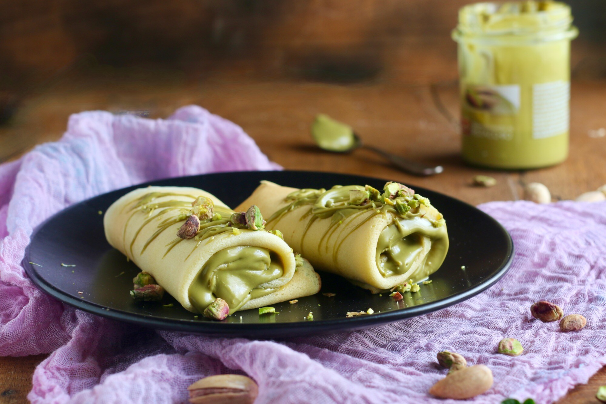 crepes de pistache