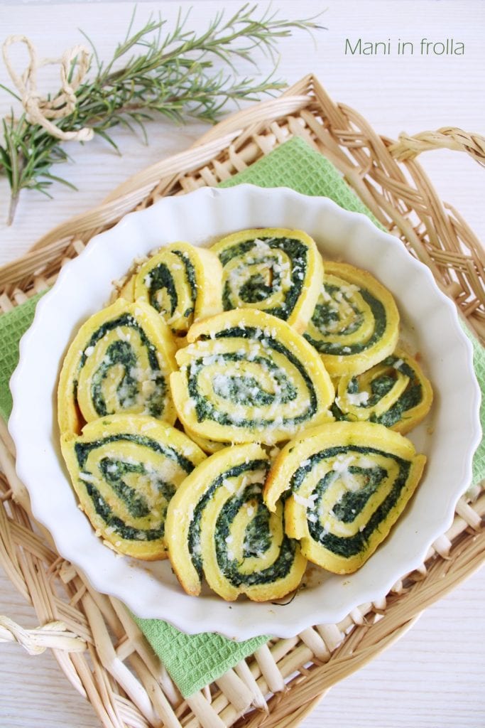 Rolo de Batatas com Espinafre e Ricota