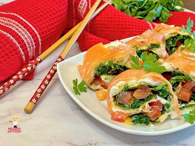 Falso SUSHI de Salmão Defumado