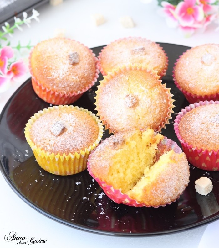 Muffin com aroma de coco e iogurte