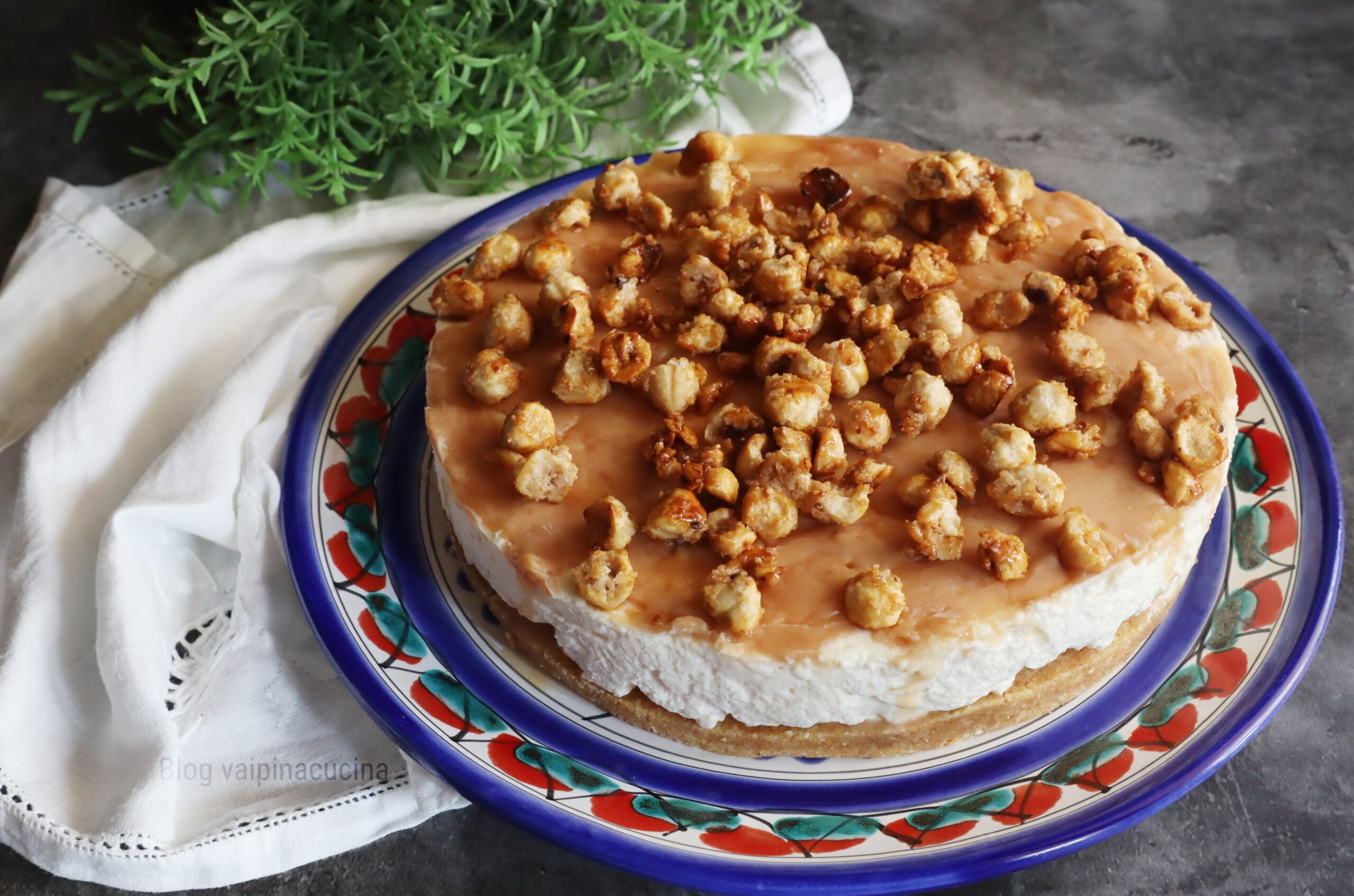 Cheesecake de caramelo salgado