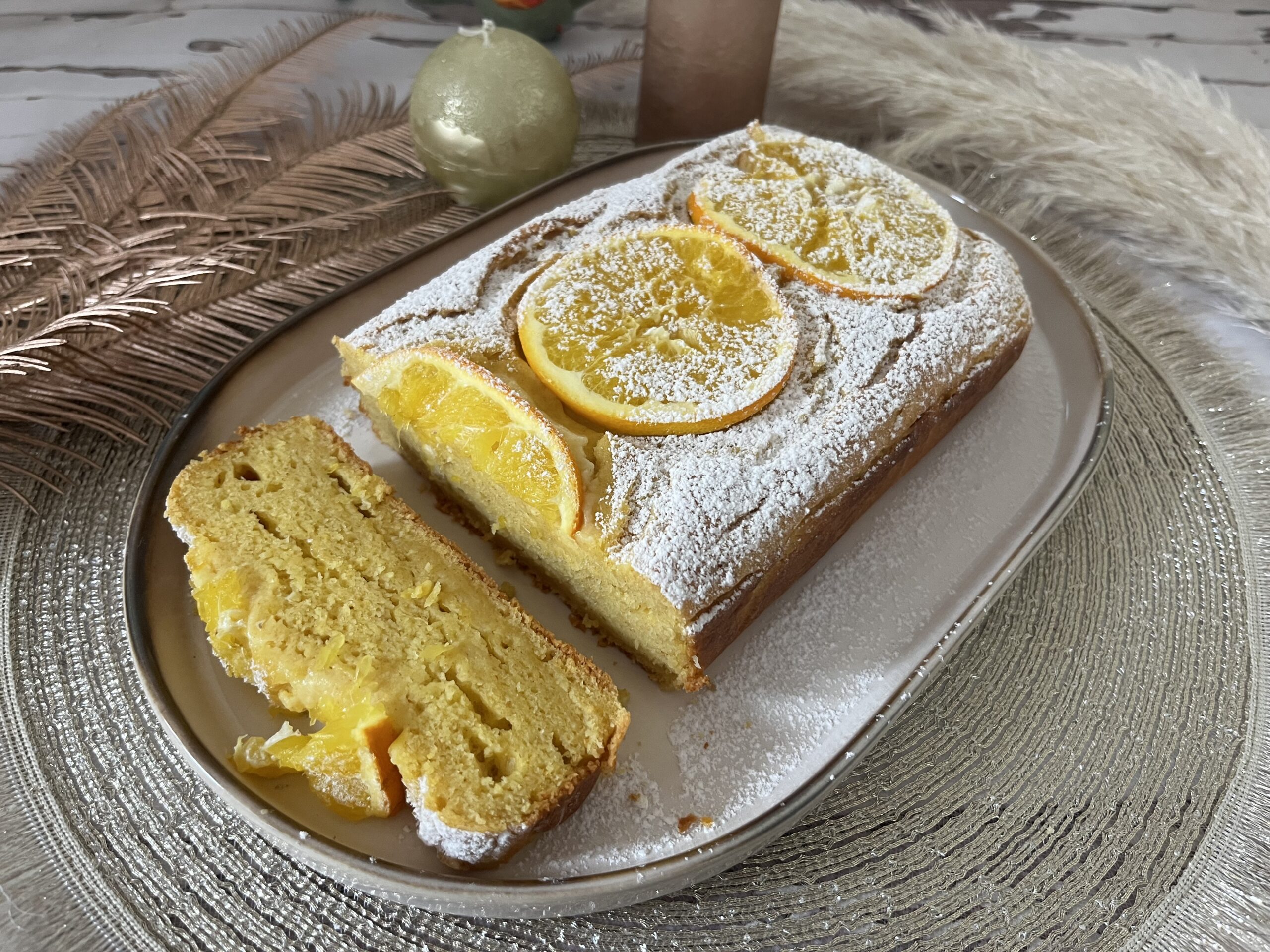 Pão de laranja sem manteiga