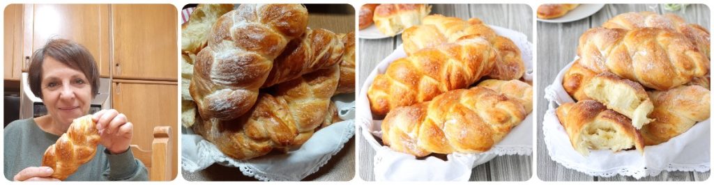 Tranças de pão brioche perfumadas com laranja