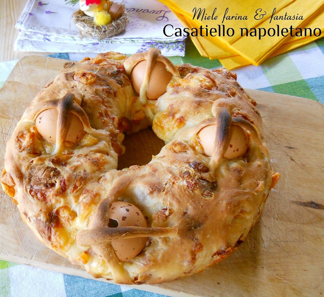 Casatiello napolitano. Receita de Páscoa
