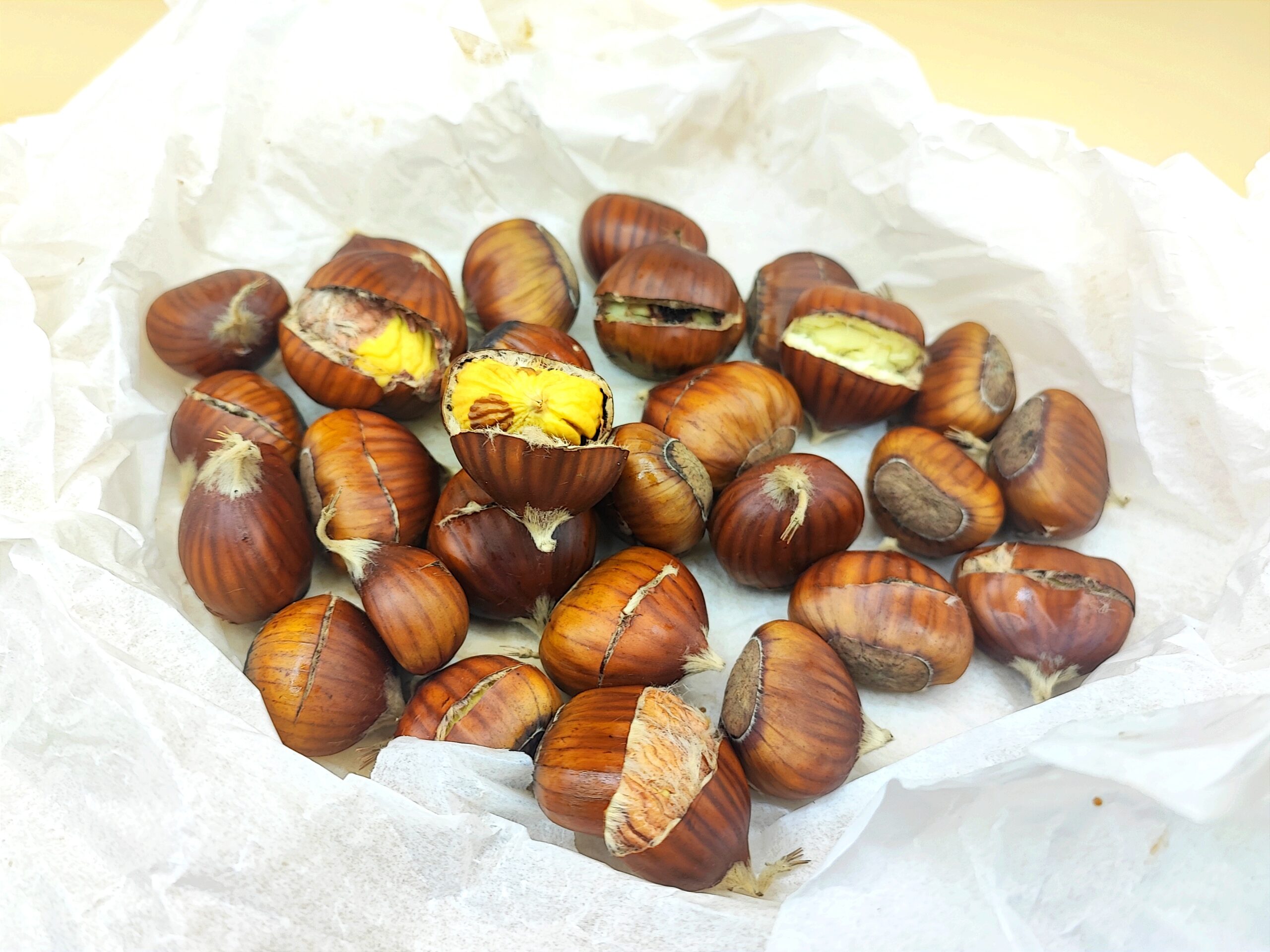 Castanhas no micro-ondas