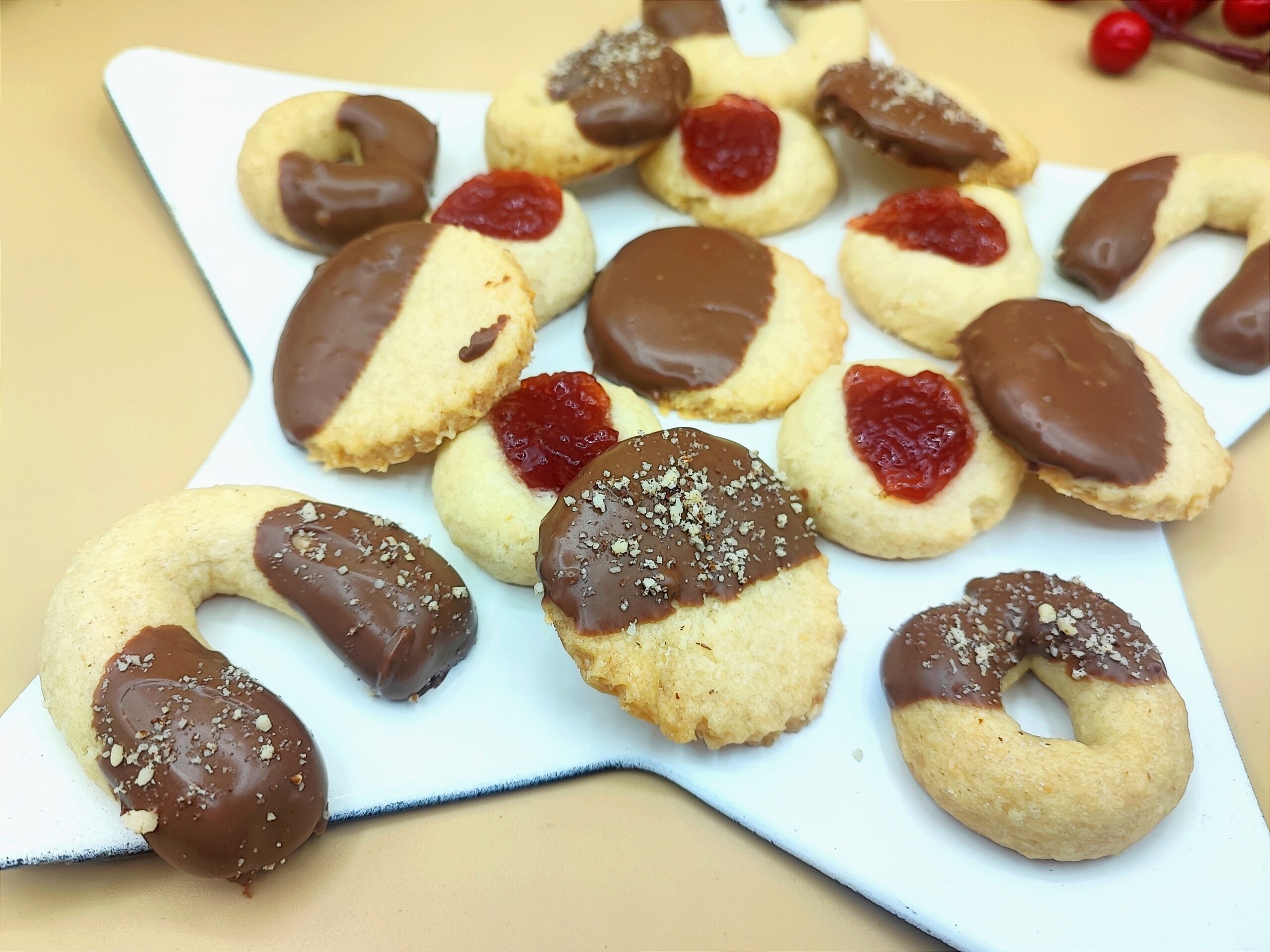biscoitos de massa quebrada de coco sem ovos
