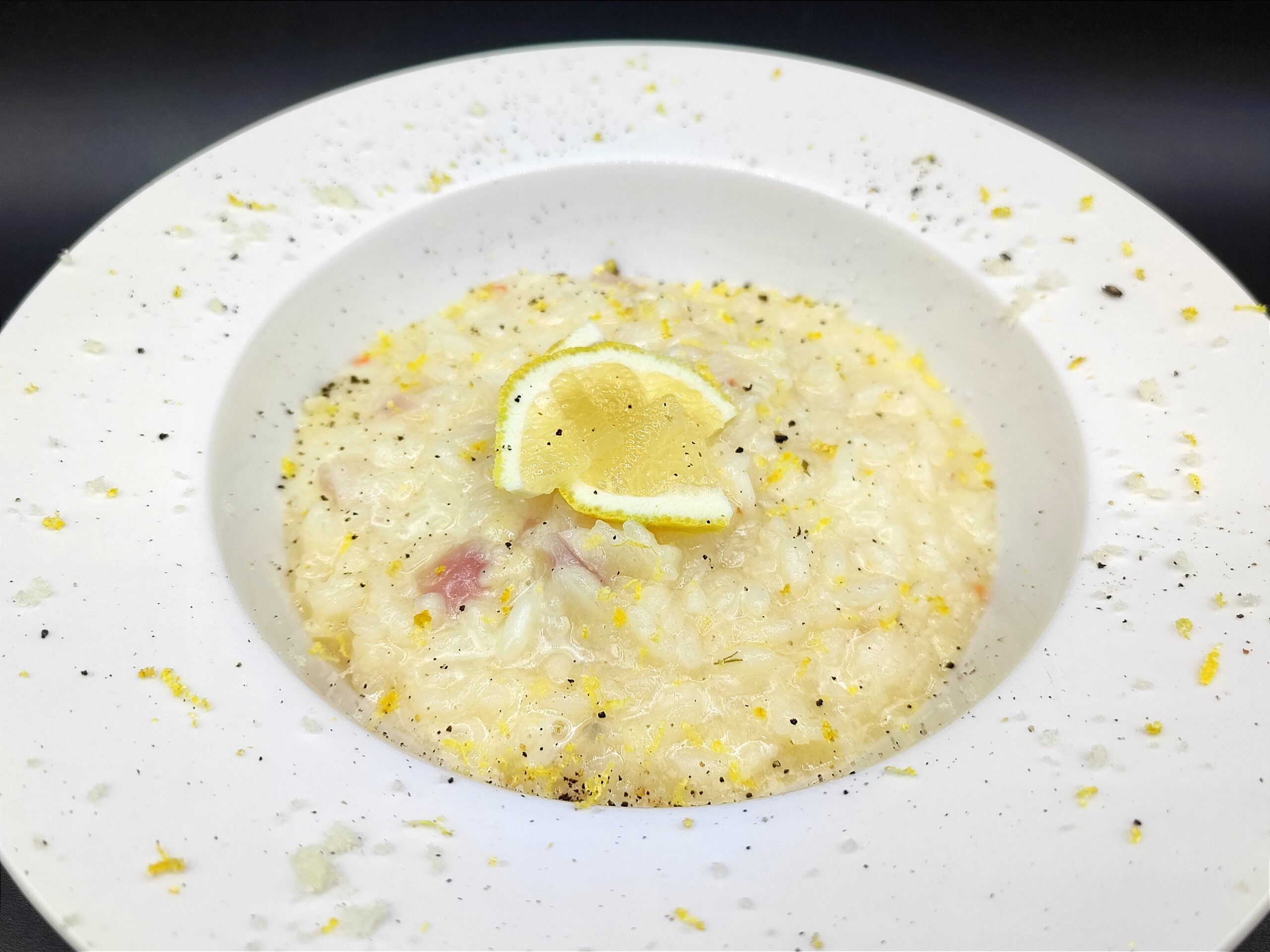 Risoto cremoso de limão