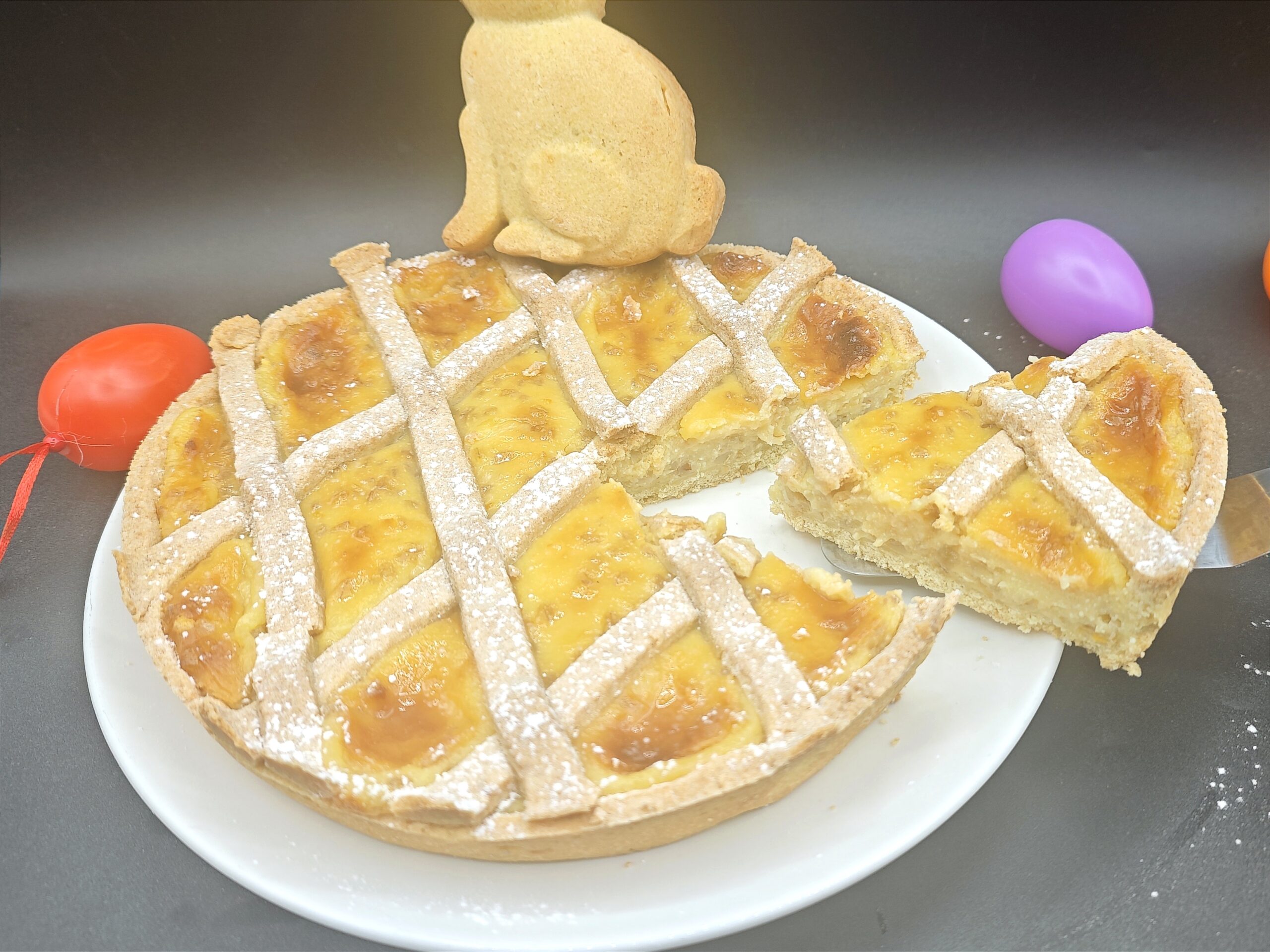pastiera com creme de confeiteiro