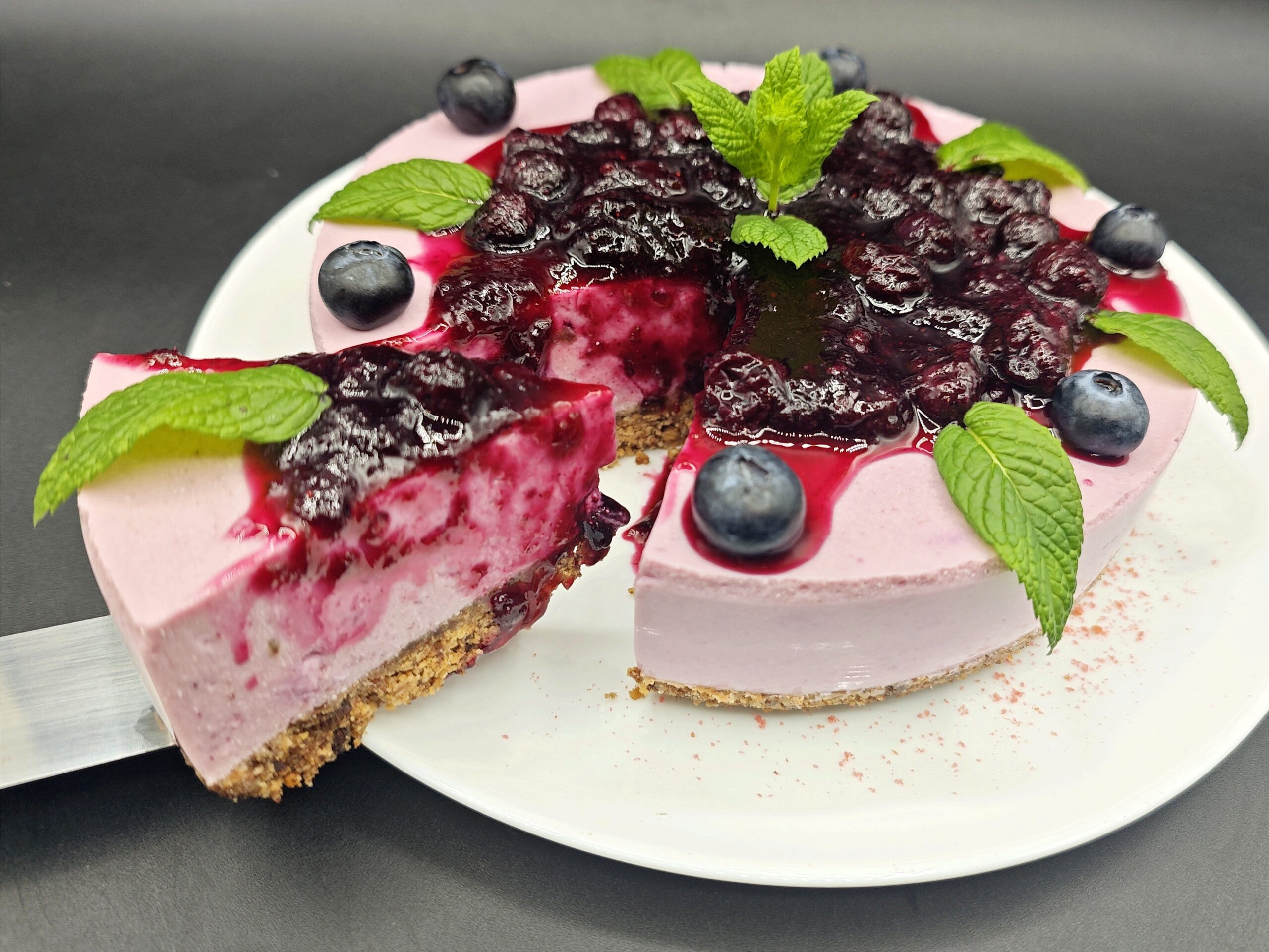 Cheesecake de mirtilos