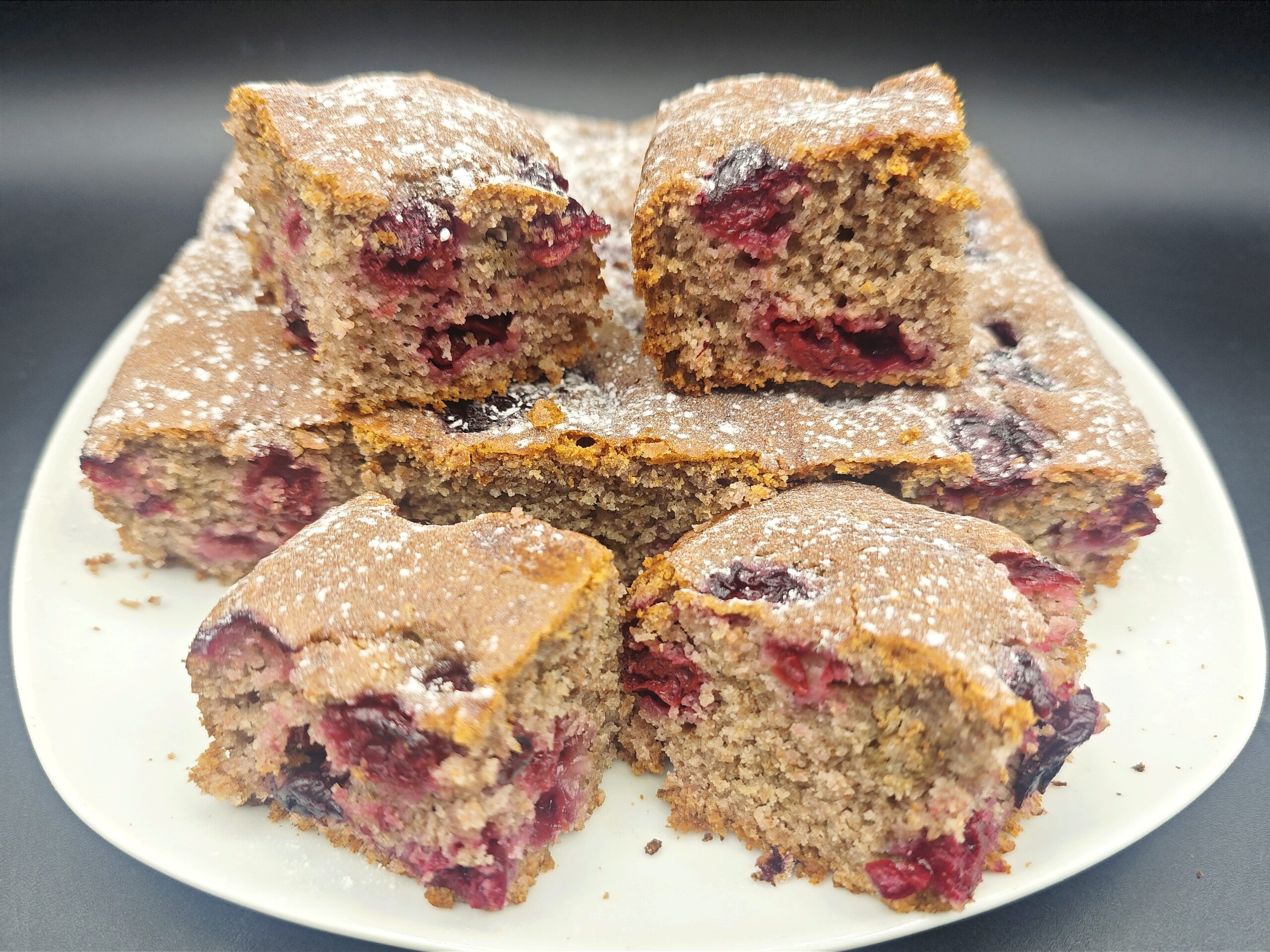 bolo vegano com ginjas