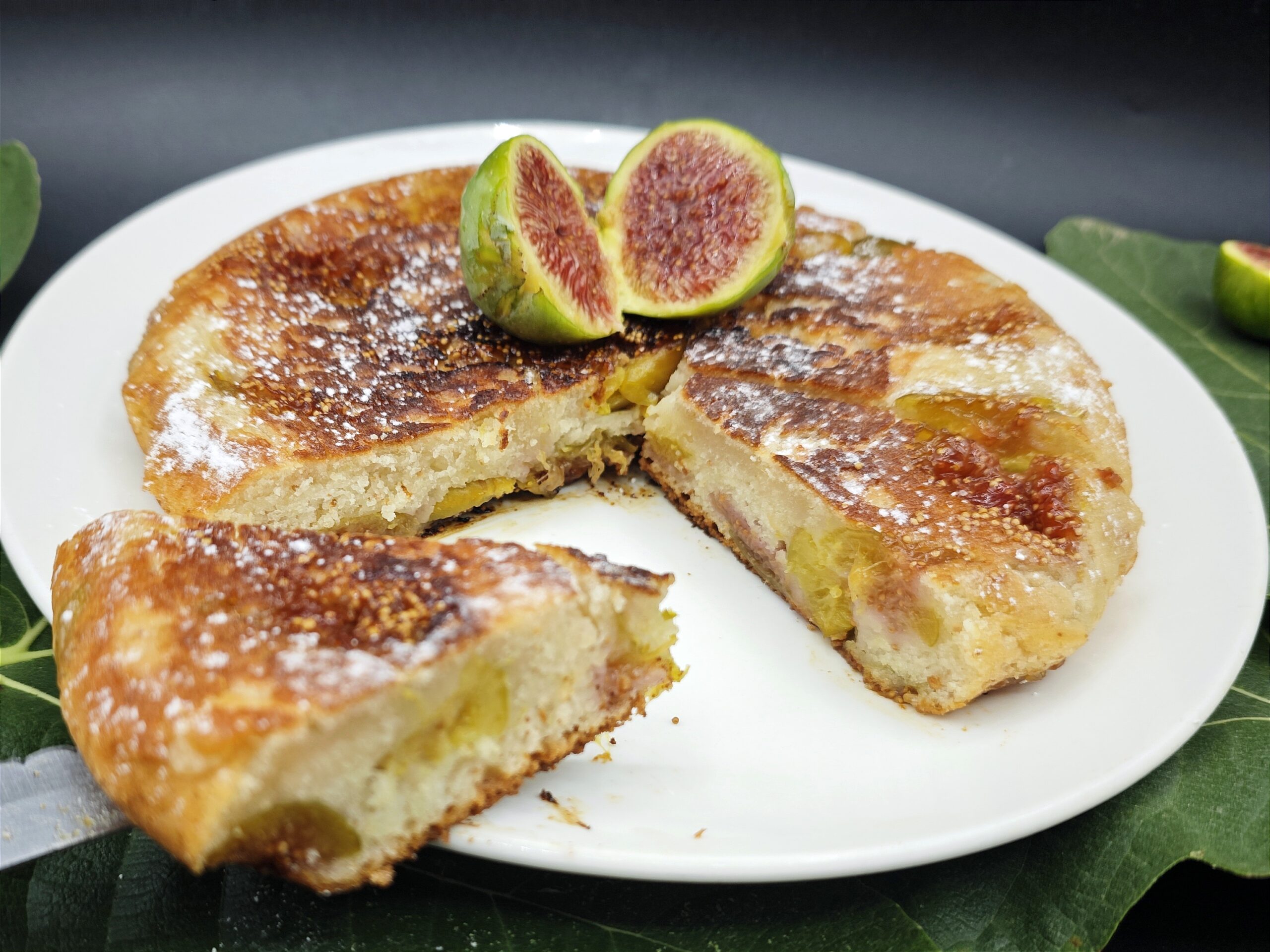 Bolo de figo na frigideira sem ovos