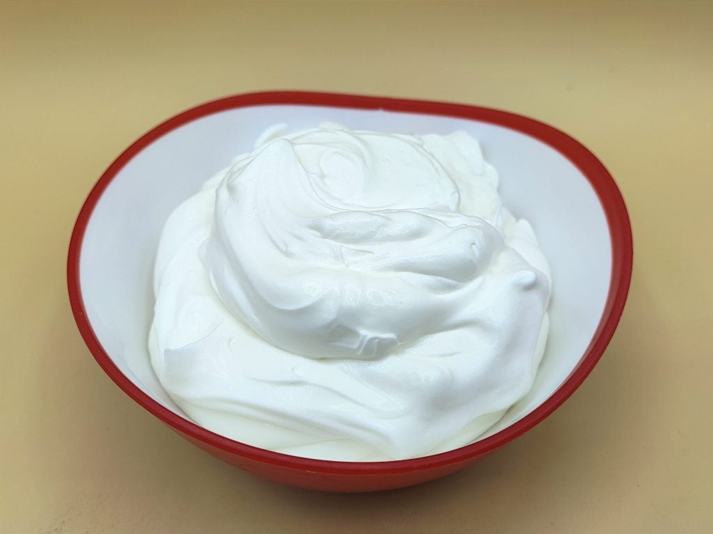 Creme chantilly sem ovos
