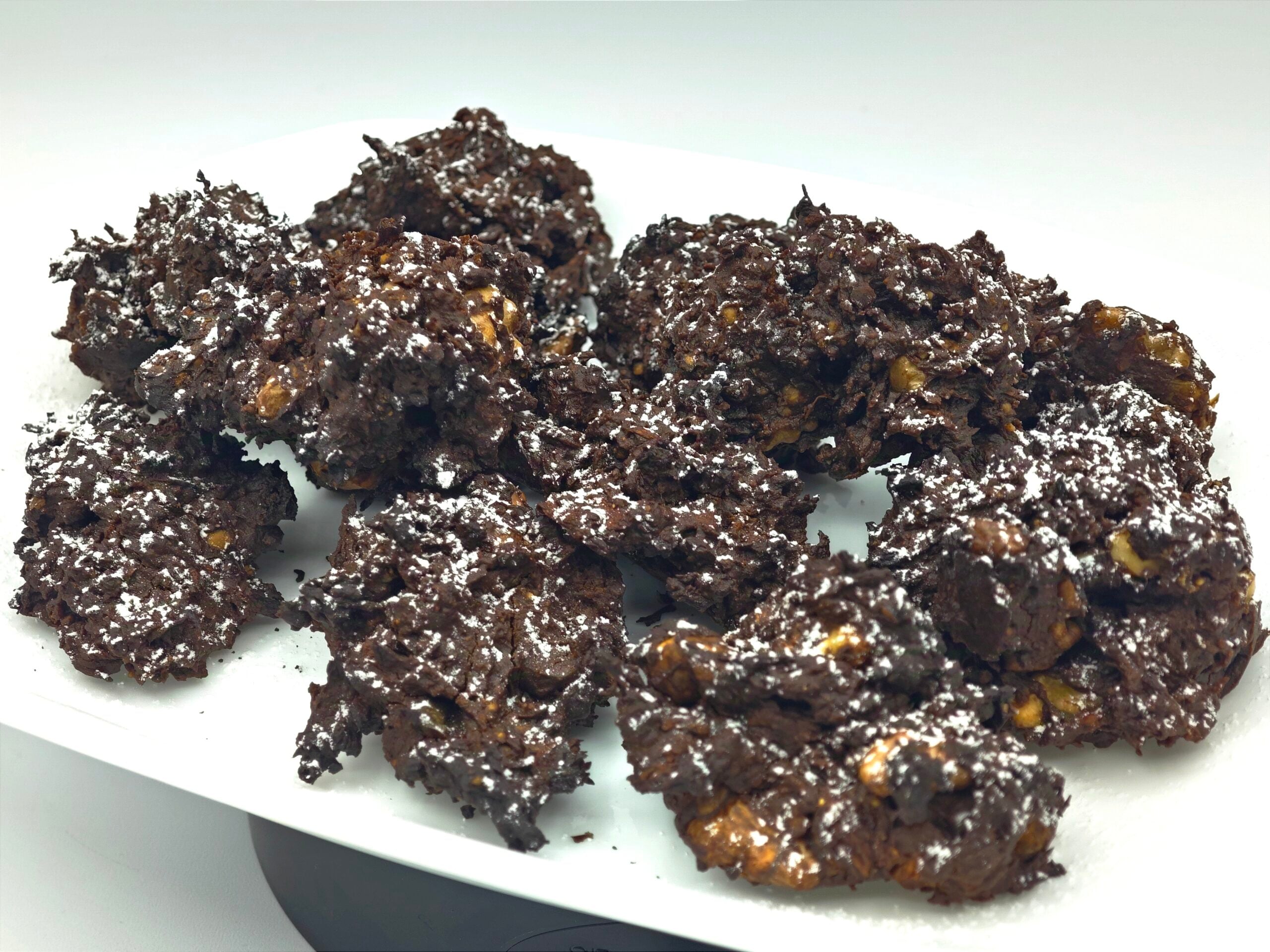 Biscoitos de abóbora e chocolate sem açúcar