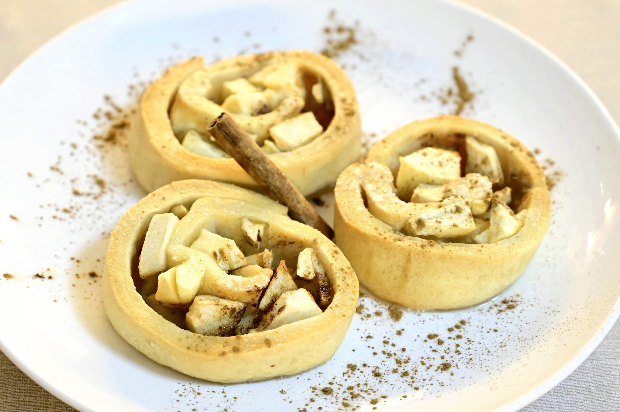 Rolinhos de maçã