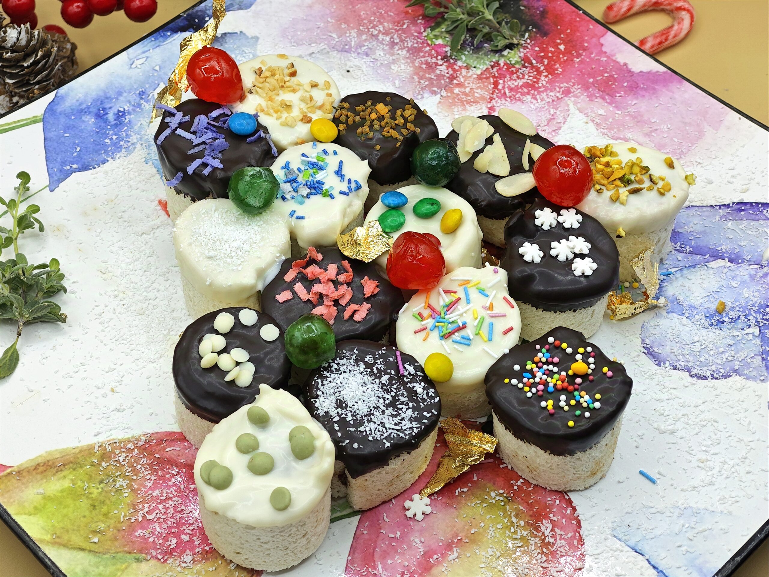 Árvore de rolinhos doces