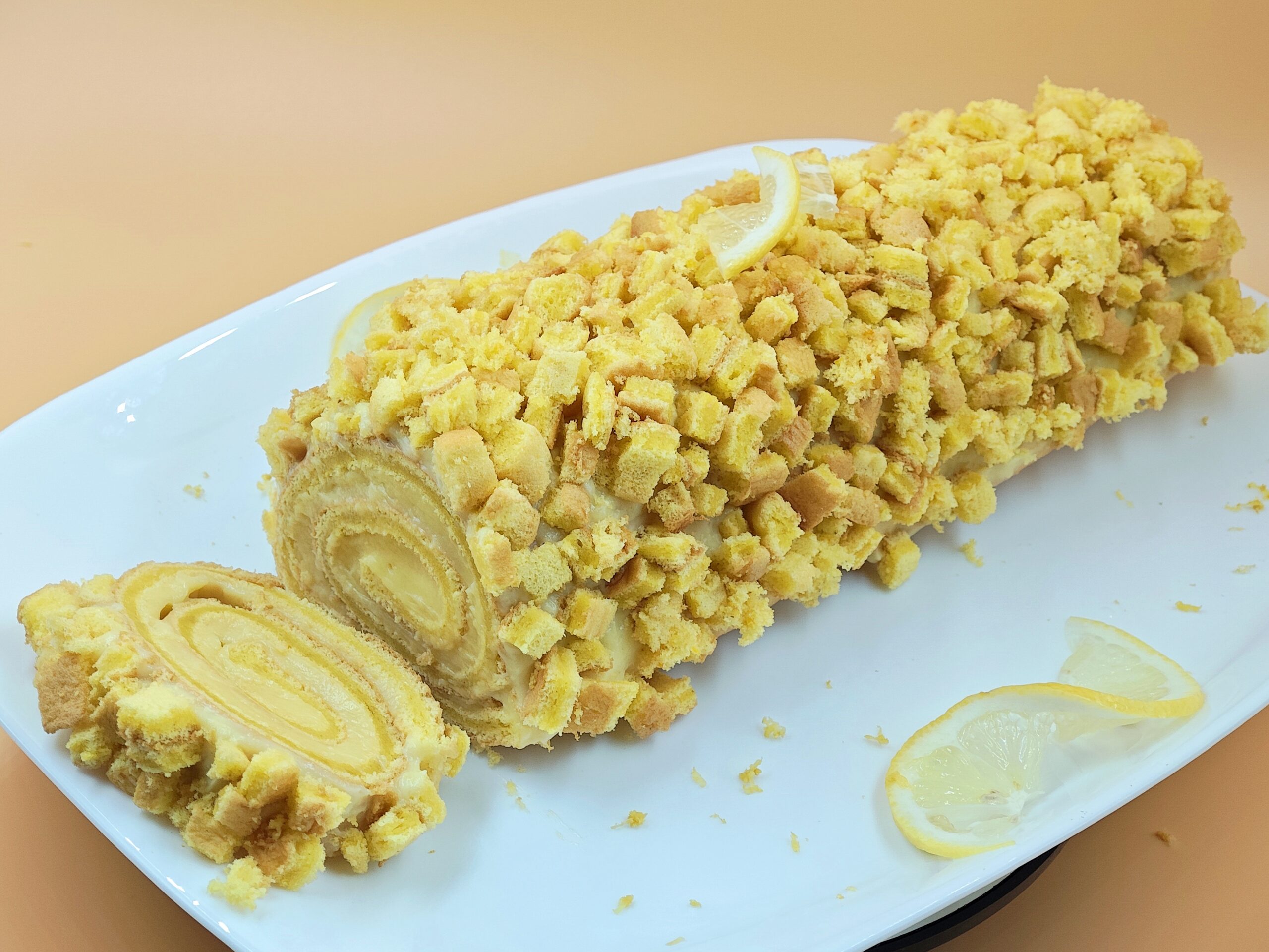 Rolo mimosa de limão