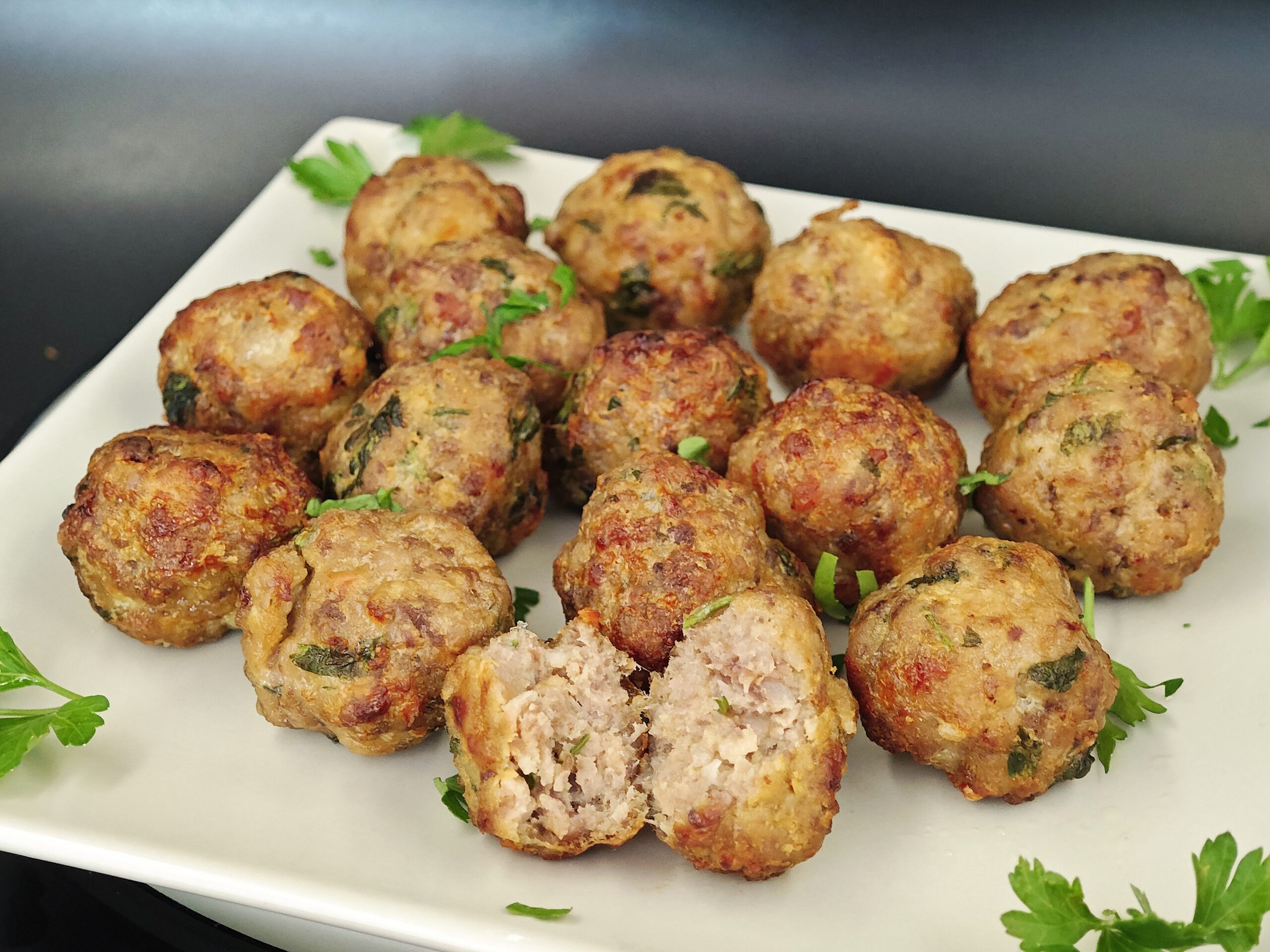 Almôndegas de Carne na Fritadeira a Ar