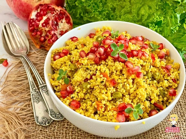 Cous Cous de NATAL com Romã