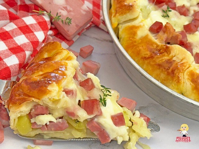 TORTA SALGADA com BATATAS